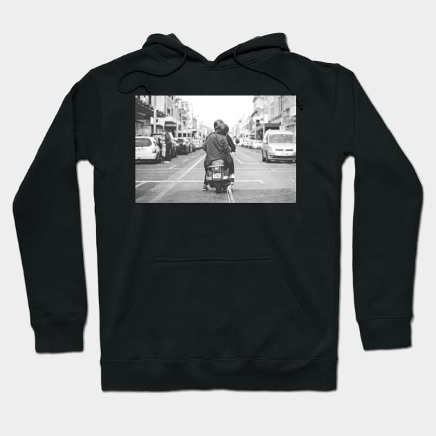 Scooter on Smith Street Hoodie by melbournedesign